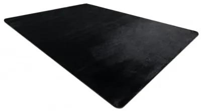 Sammer Čierny koberec shaggy v rôznych rozmeroch C319 120 x 160 cm