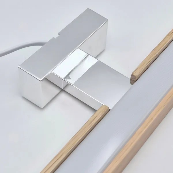 Brilagi-LED Kúpeľňové osvetlenie zrkadla WOODY MIRROR LED/8W/230V IP44 dub/chróm