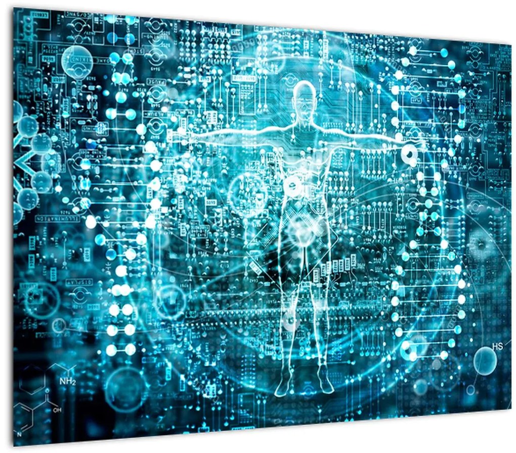 Sklenený obraz - Genetika (70x50 cm)