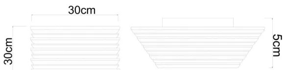 Globo 67347D1 - LED stropné svietidlo HAYDEN LED/15W/230V 3000K 30x30 cm