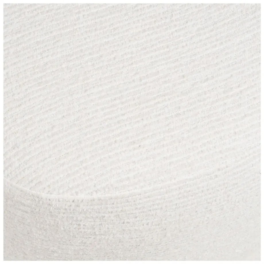 Krémovobiely ženilkový taburet Hilo – House Nordic