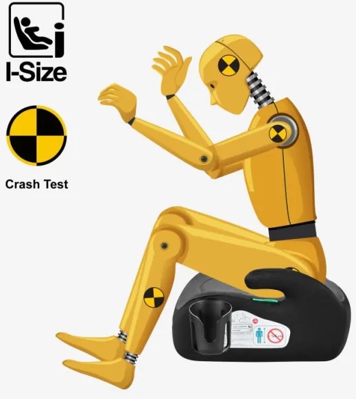 Detský podsedák do auta Cabby 20 sivý