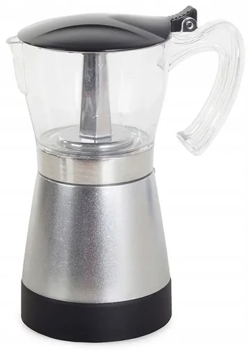 Verk 07067 Elektrická Moka kanvica 6 - 300 ml strieborná