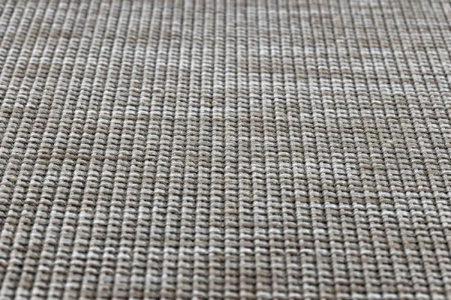 Koberec Sizal Floorlux 20580 jednofarebný - strieborný / čierny