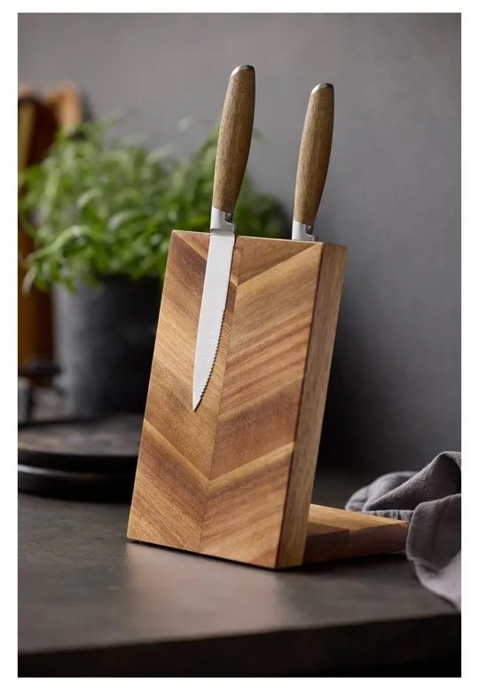 Drevený magnetický držiak na nože – Holm