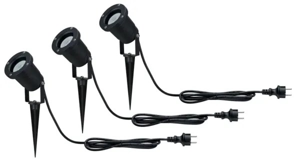 Paulmann 98897 - SADA 3xLED GU10/3,5W IP65 Vonkajšia lampa 230V