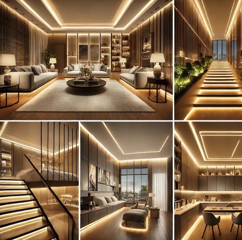 BERGE LED hliníkový profil 1m biely prisadený - sada