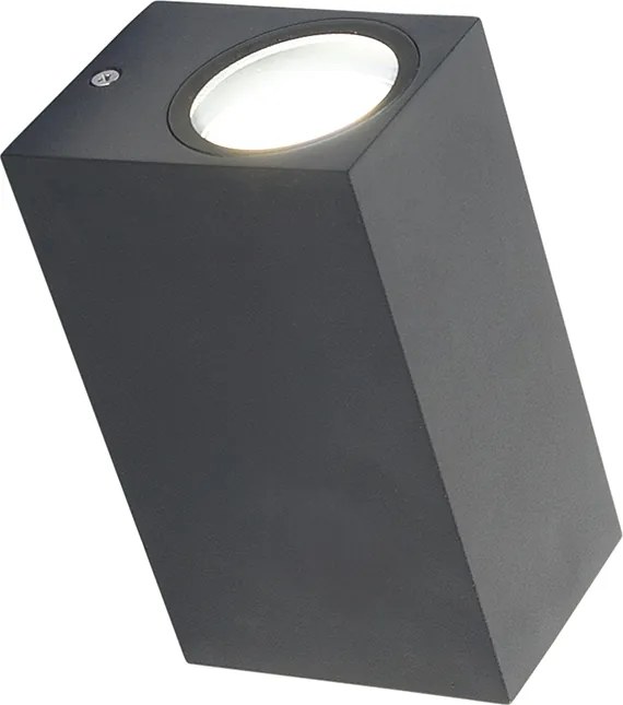 Inteligentná nástenná lampa tmavosivá IP44 vrátane 2 Wifi GU10 - Baleno