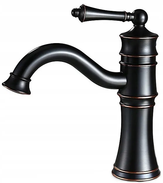 Umývadlová batéria MAXMAX Rea VINTAGE - čierna s patinou - nízka