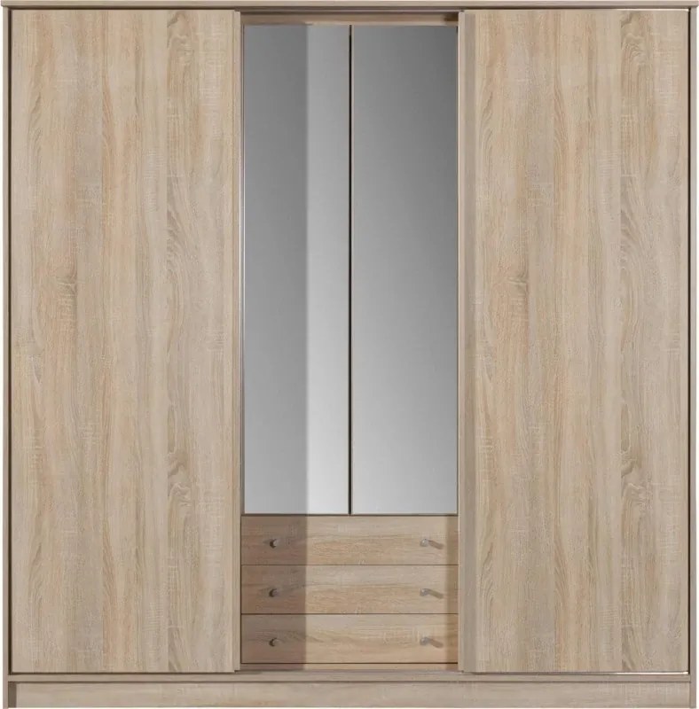 Šatníková skriňa Greta, dub truflový