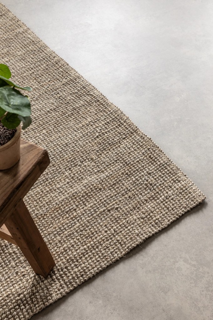 Kusový koberec Bouclé Jute 105975 Grey Brown, 190x280, hnedá, chodba / predsieň, Hanse Home
