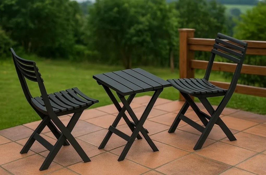 Duramax Set balkónového nábytku 3 ks, antracit