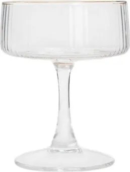 Pohár LYNN so zlatým okrajom 725791 240 ml