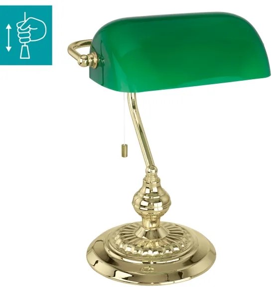 Eglo 90967 - BANKER Stolná lampa E27/60W/230V