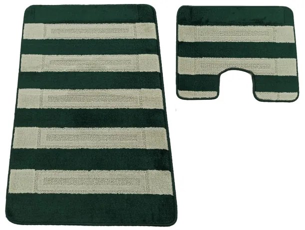 Sada kúpeľňových koberčekov Montana Said XL Hunter Green