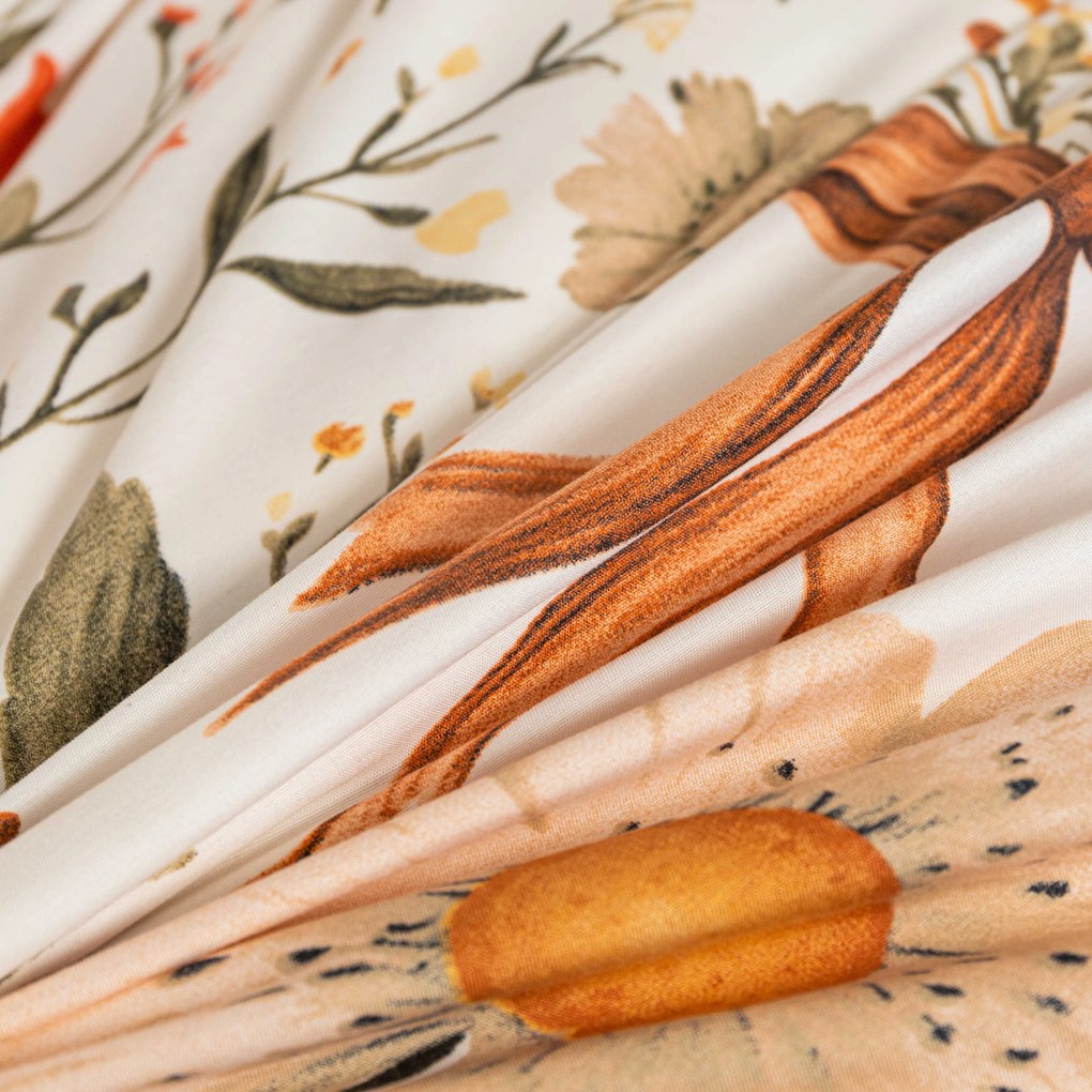 Obliečky z mikrovlákna FLORAL RIBBON krémové Rozmer obliečky: 70 x 90 cm | 140 x 220 cm