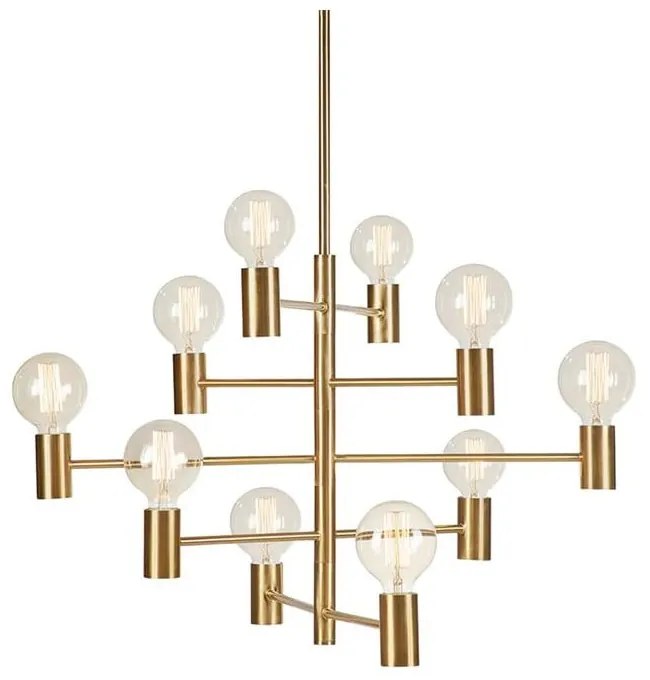 Závesné svietidlo v zlatej farbe Markslöjd Paris 10L