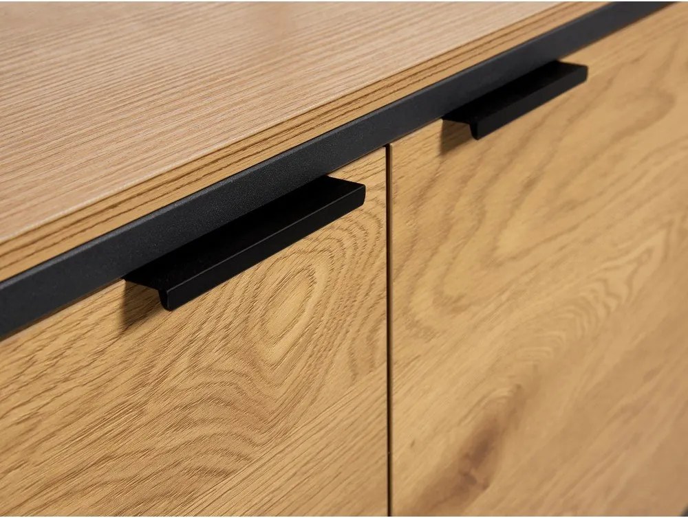 Knižnica v dekore duba v prírodnej farbe 90x190x40 cm Cesura – Unique Furniture