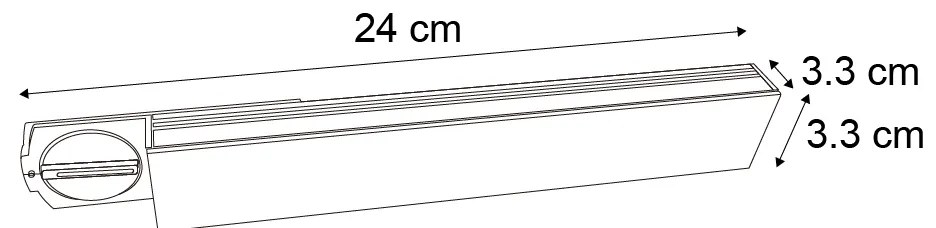 Moderné stropné svietidlo čierne pre koľajnicový systém 1-fázové 5W 400 lm 2700-4000K - Iconic Tsiri