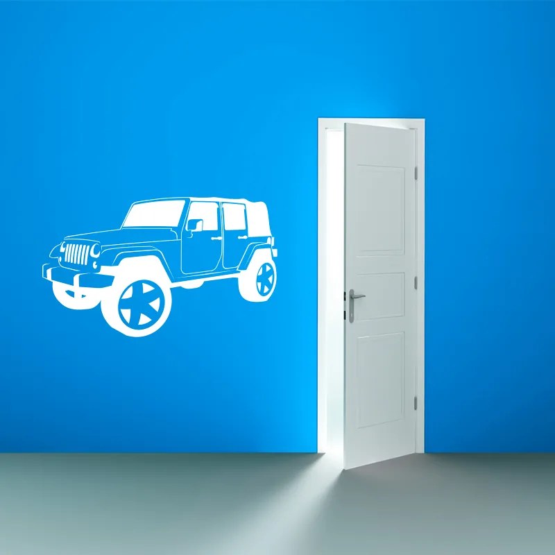 Sablio Samolepka na stenu: Jeep - 120x74 cm