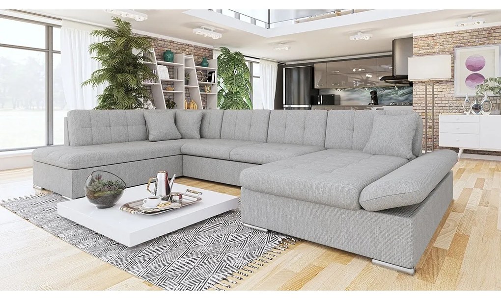 Rohová sedačka Genero, Dostupné poťahy: Utario velvet 2951 + Utario velvet 2951 + Senegal 823, Strana: Ľavá - U