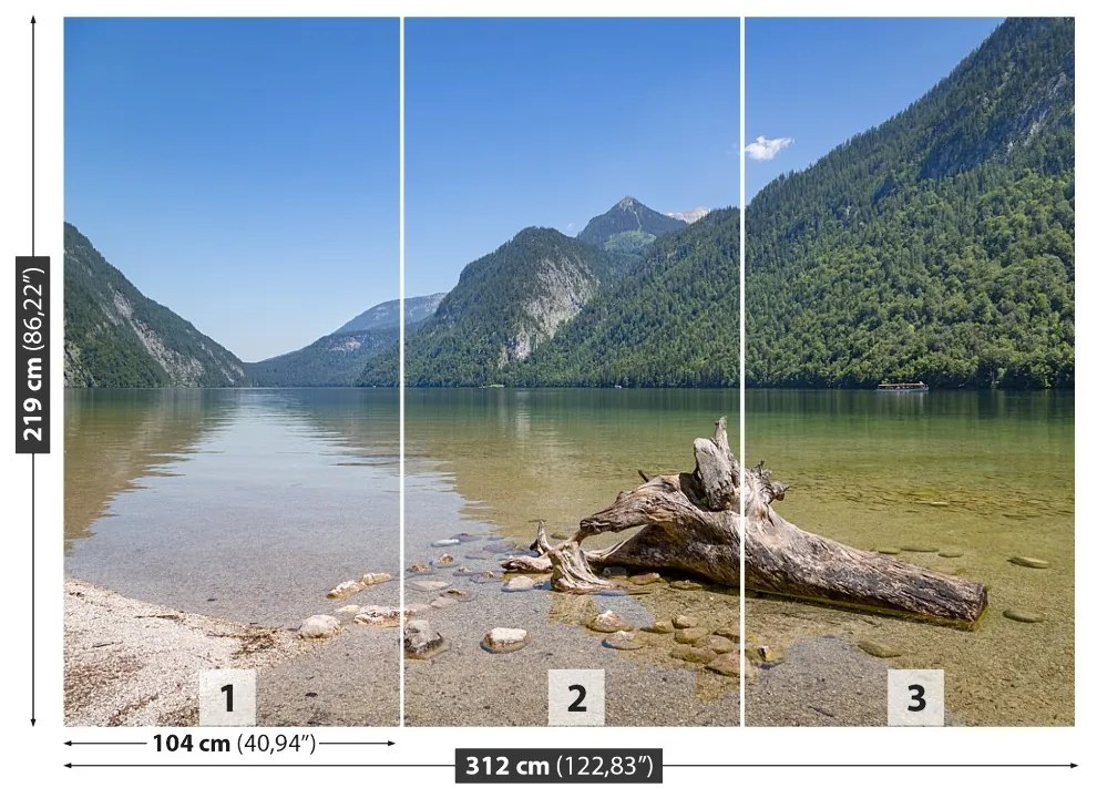 Fototapeta Vliesová Koenigssee bavorsko 208x146 cm