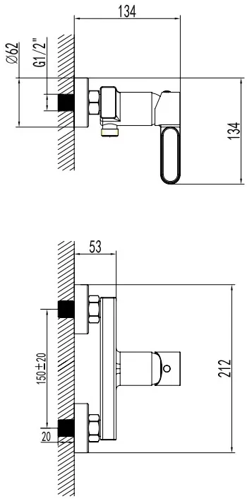 F-Design Zaffiro, sprchová batéria bez sprchovej sady, čierna matná-ružové zlato, FD1-ZFR-7-25