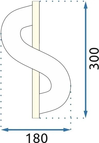 Nástěnné LED svítidlo G032-W zlaté/neutrální bílá