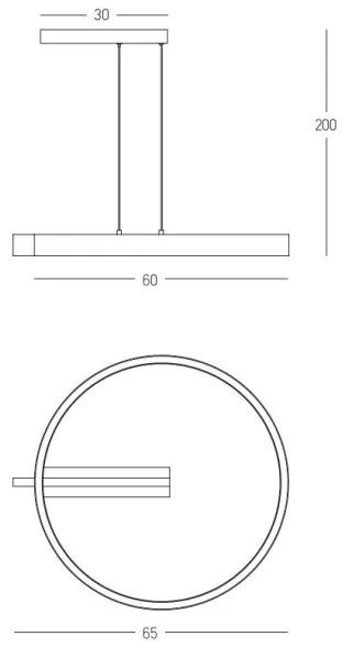 Zambelis 22011 - LED Stmievateľný luster na lanku LED/41W/230V