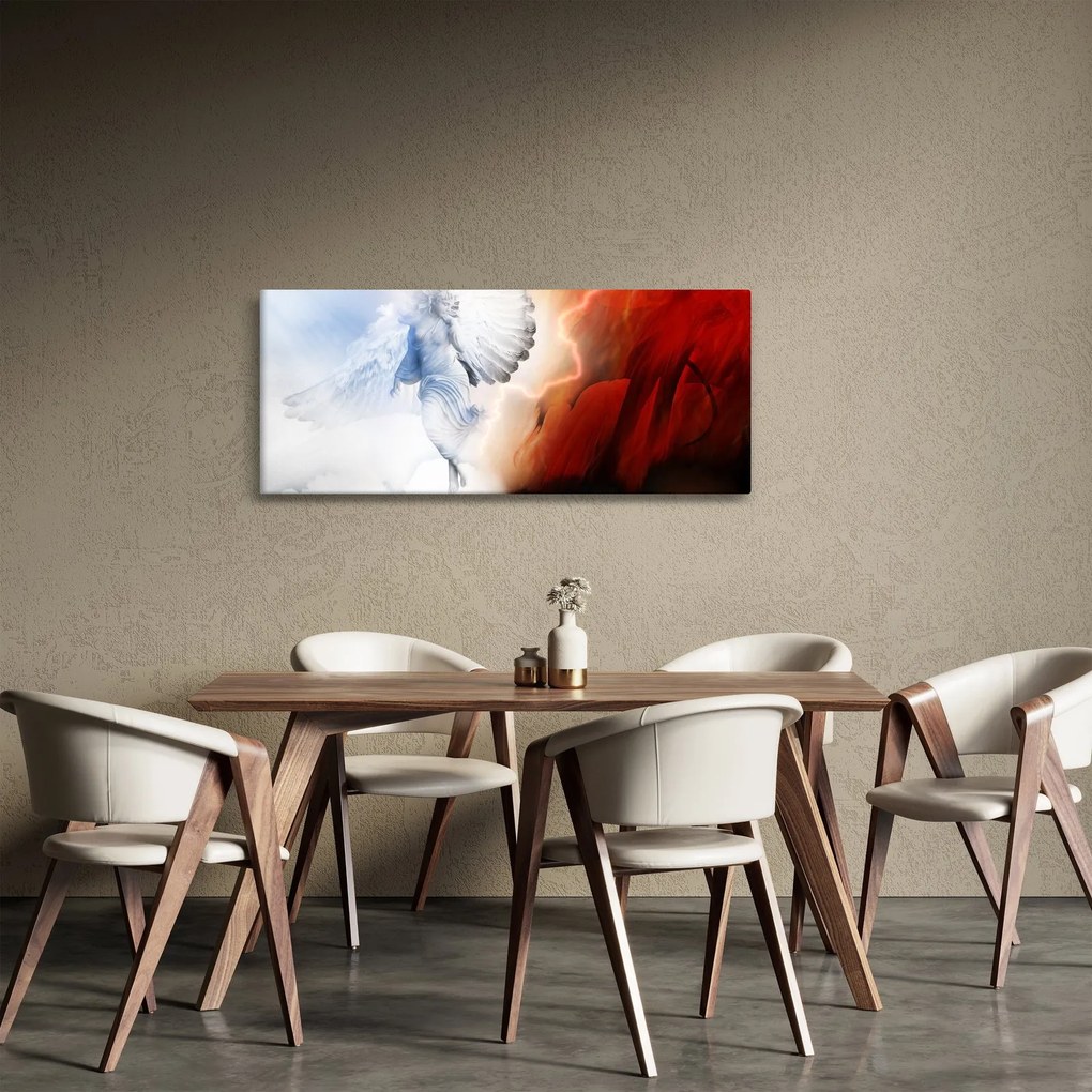 Obraz - Dobro a zlo (120x50 cm)