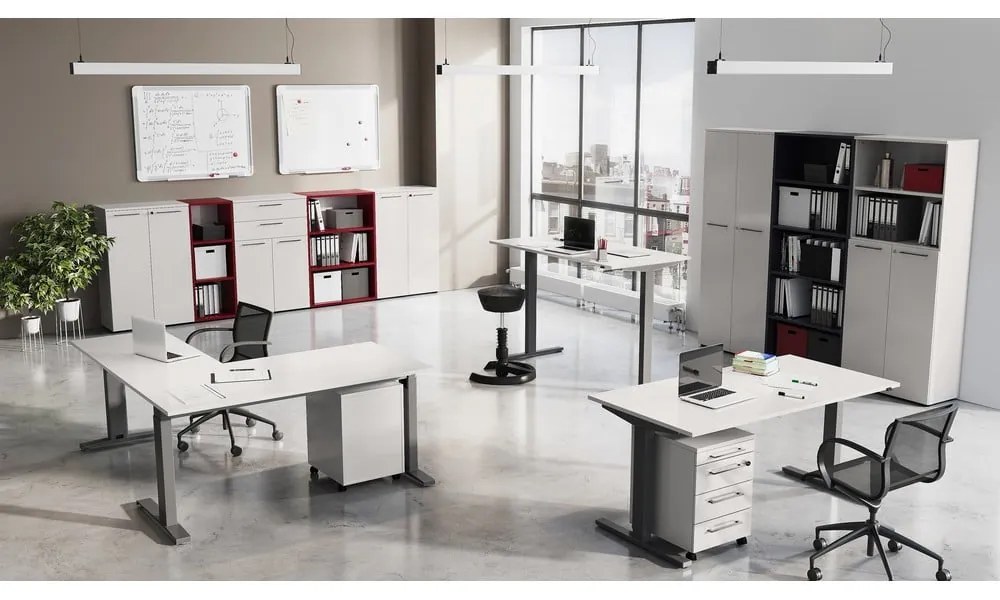 Polohovací pracovný stôl s elektricky nastaviteľnou výškou 80x180 cm Agenda – Germania