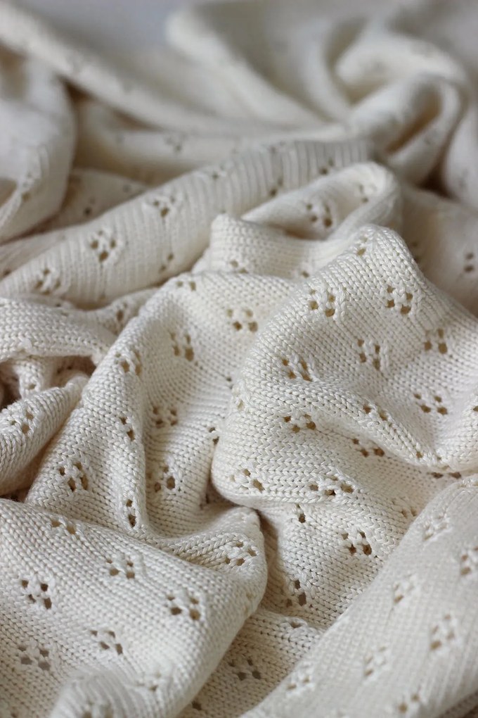 Cotton &amp; Sweets Bambusová deka vanilková 80×100 cm