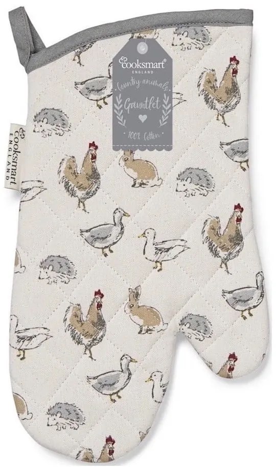 Utierky a chňapka v súprave 4 ks Country Animals – Cooksmart ®