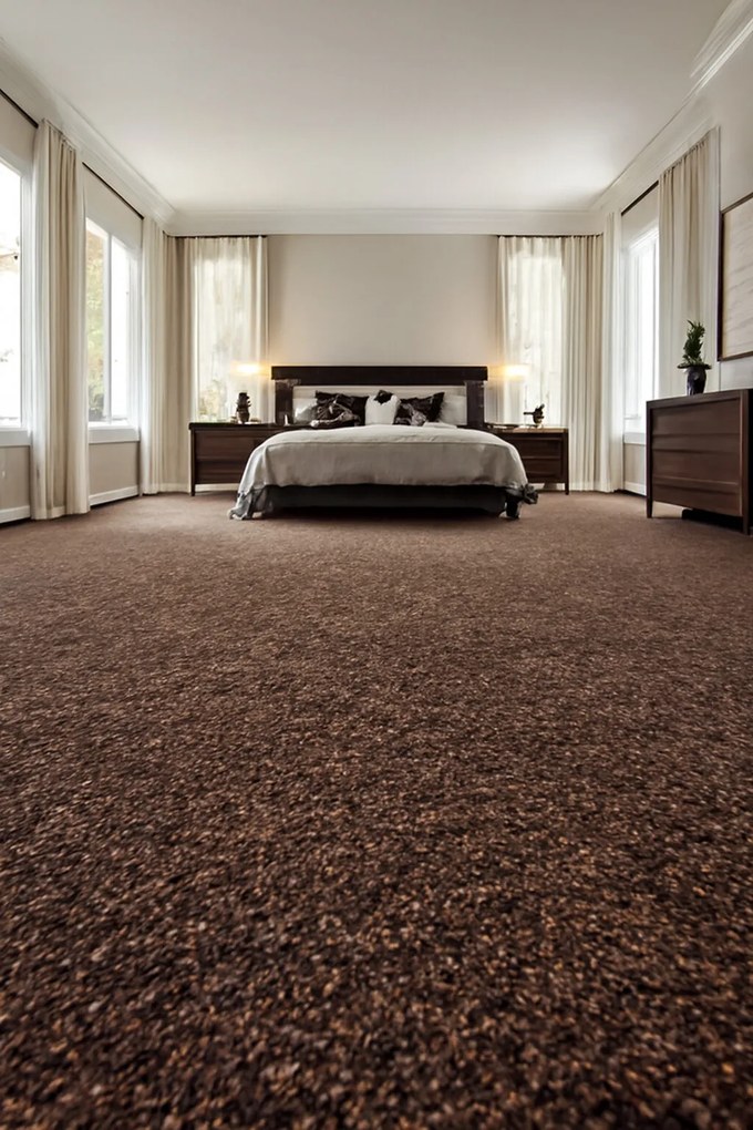 Koberec metráž Metro 5282, na mieru, šíře 3m,4m, hnedá, filc, chodba / predsieň, Ideal