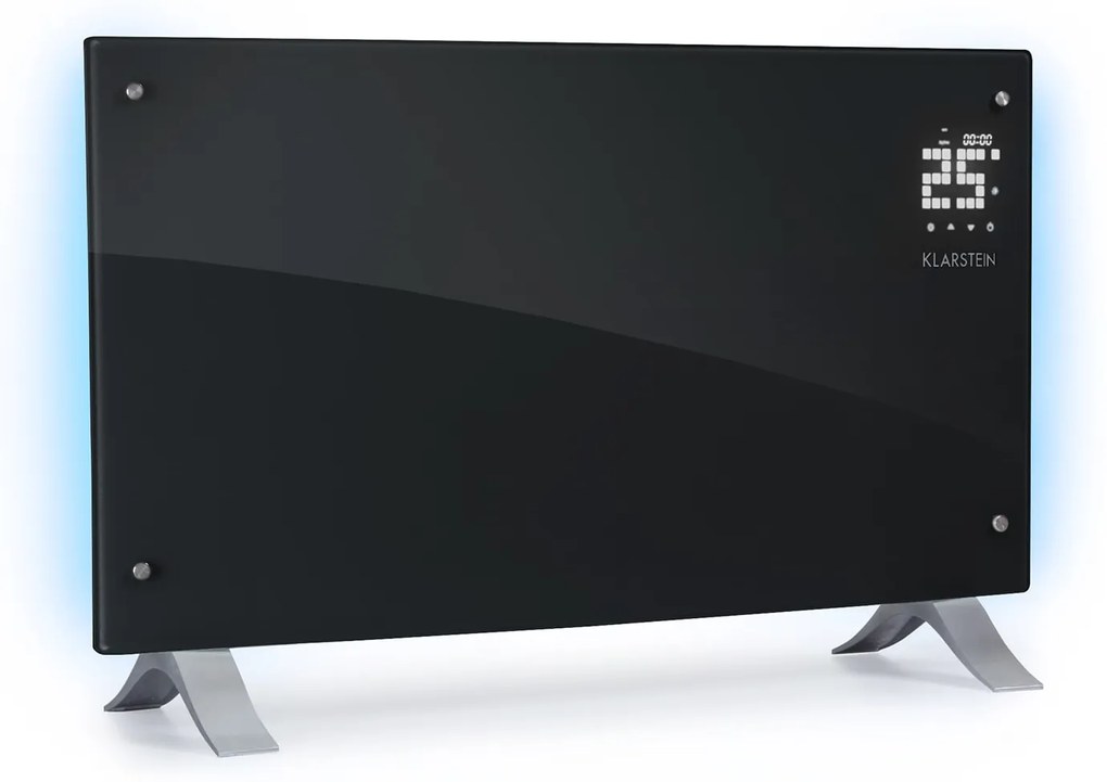 Klarstein Bornholm Curved Ambient, konvektor, 1000/2000 W, čierny
