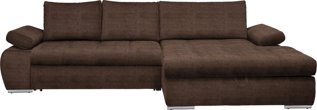 XXXLutz ROHOVÁ SEDAČKA, textil, hnedá Carryhome - Sedačky - 002300011409