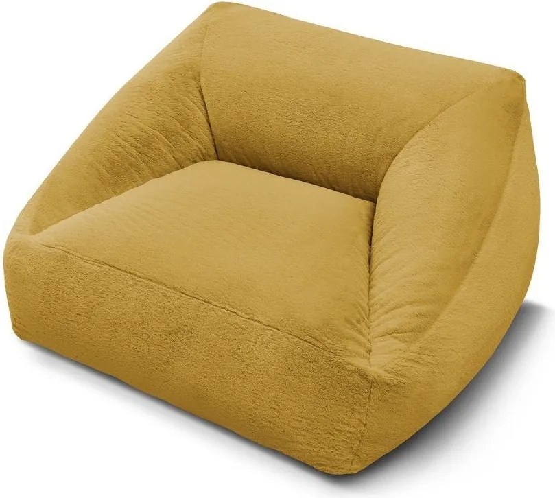 Žltý sedací vak z umelej kožušiny Lilibet – Bobochic Paris