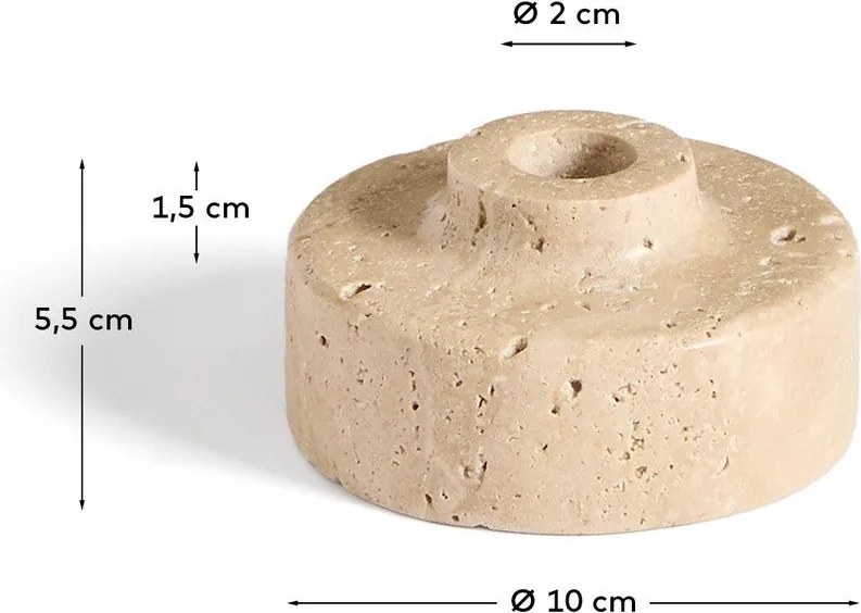 Kamenný svietnik Zalvori – Kave Home