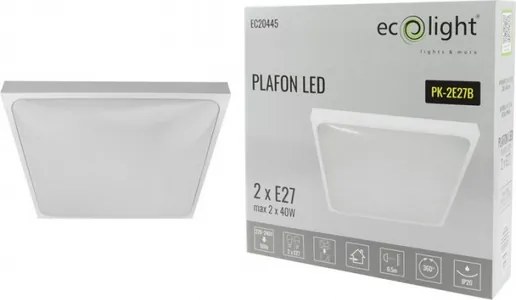 LED stropné svietidlo 2xE27 + 2x žiarovka Philips E27 10W