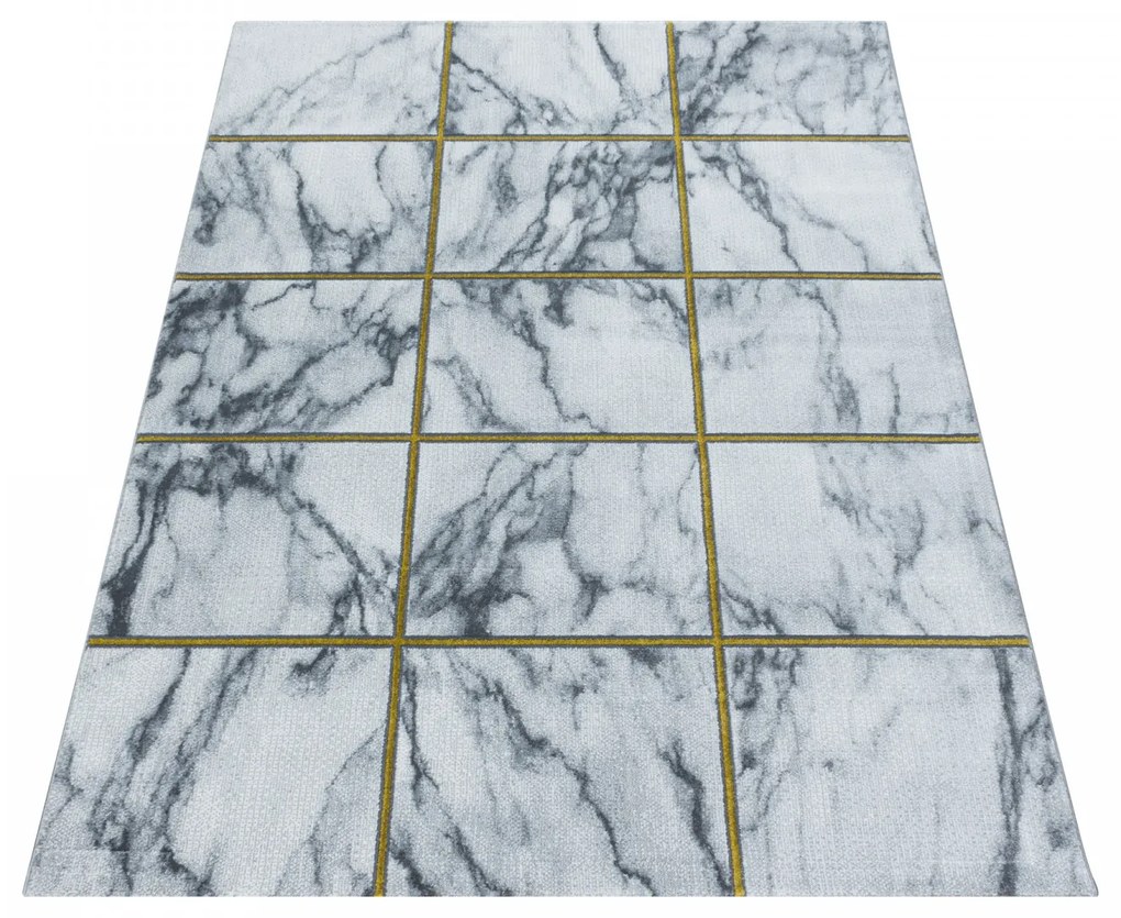 Ayyildiz, Kusový koberec Naxos 3816 gold, 140x200, šedá, kancelária