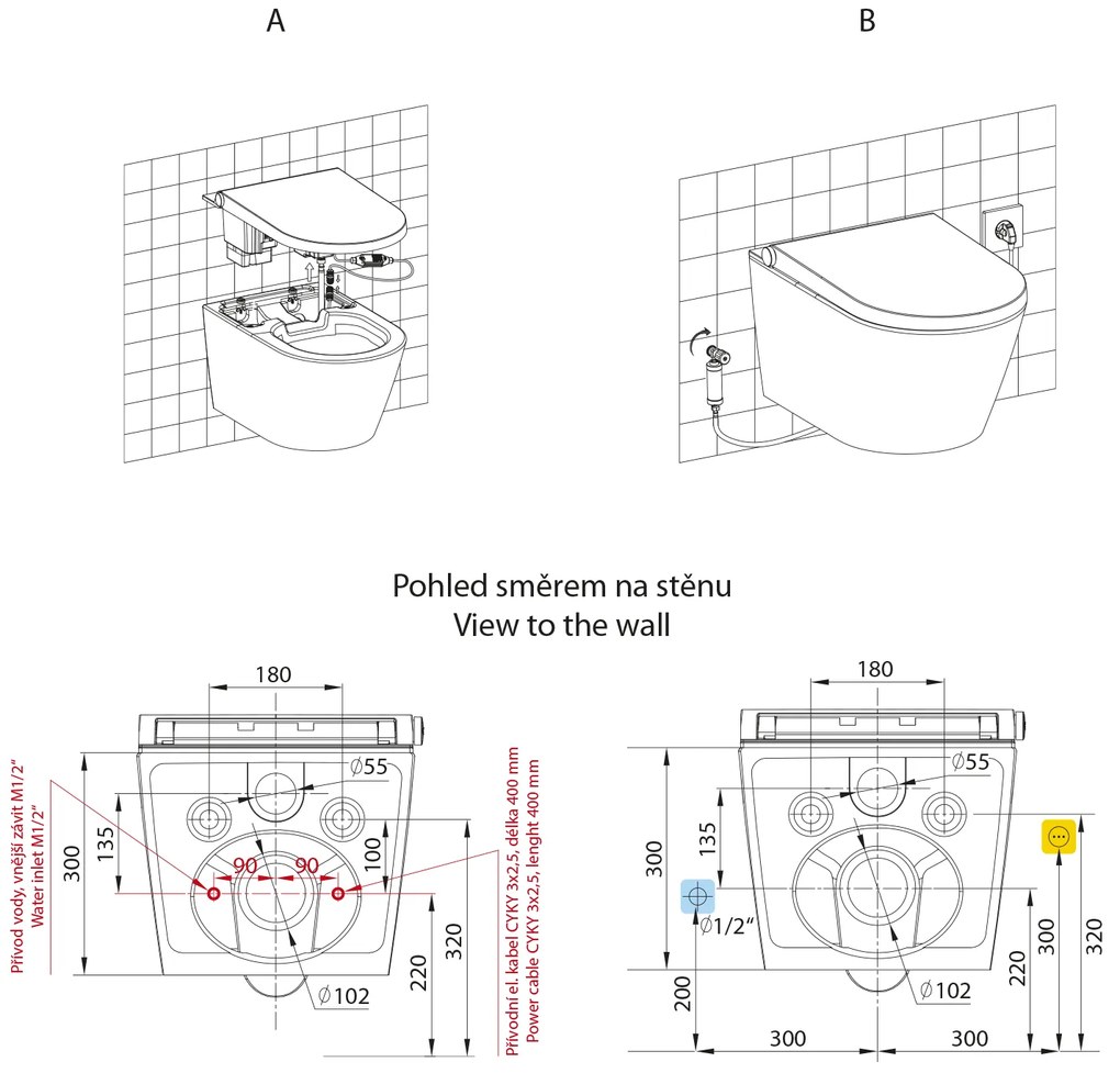 Sapho Sapho, VEEN CLEAN závesné WC s integrovaným elektronickým bidetom, VE421