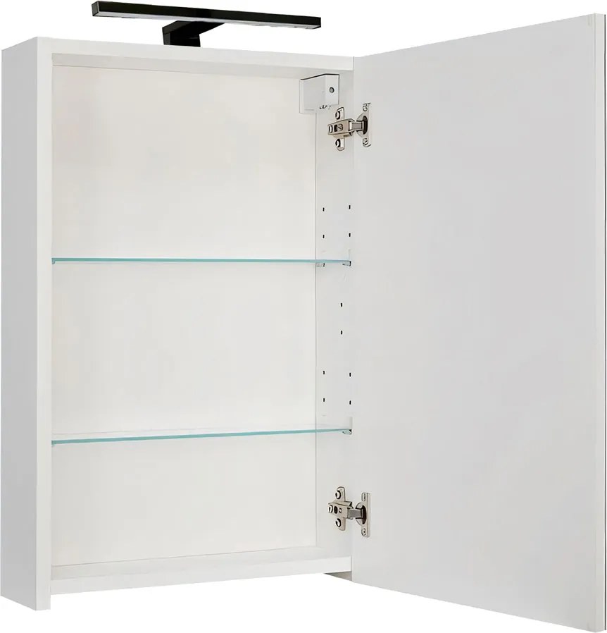 Comodo Zrkadlová skrinka Ticino 40 ZS LED-B s osvetlením Any LED 30 B, čierna