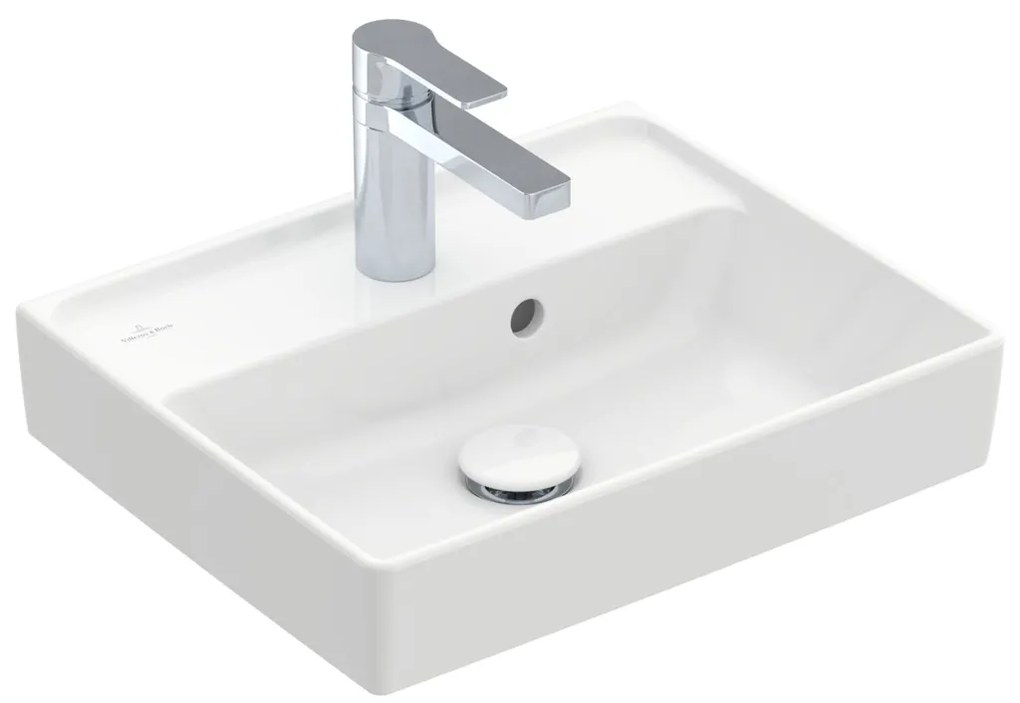 Villeroy & Boch Collaro - Umývadlo 450x370 mm, bez prepadu, alpská biela CeramicPlus 433446R1