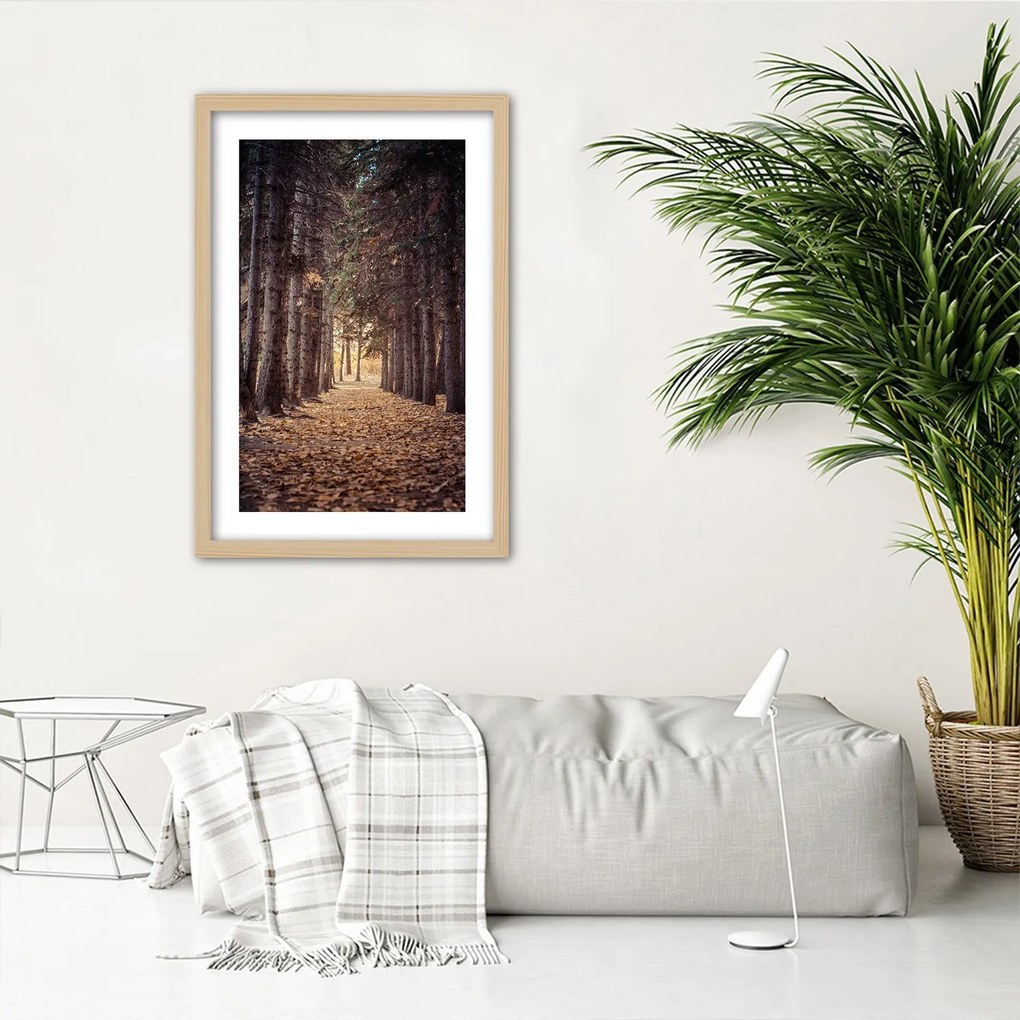 Gario Plagát Les na jeseň Farba rámu: Bez rámu, Rozmery: 30 x 45 cm