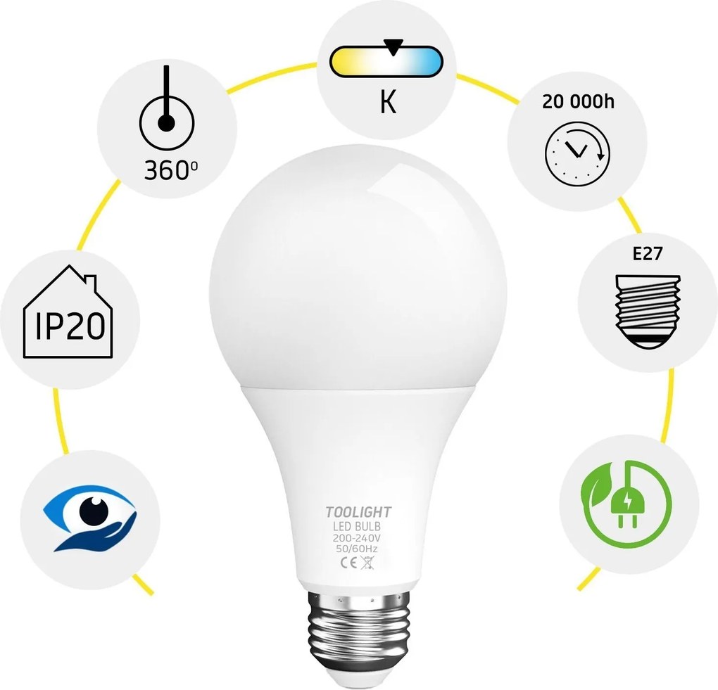LED žiarovka E-27 5W RSL020 neutrálna biela