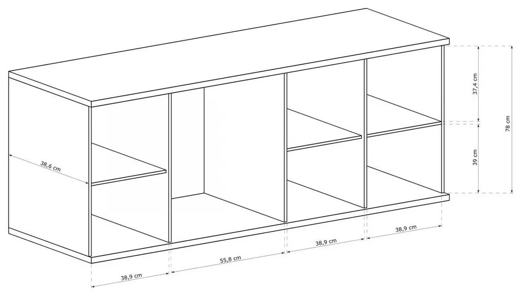 Komoda Claudi 20 (dub artisan). Akcia -19%. Vlastná spoľahlivá doprava až k Vám domov. 1055505