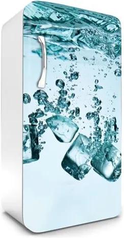 Samolepiace tapety na chladničku, rozmer 120 cm x 65 cm, kocky ľadu, DIMEX FR-120-007