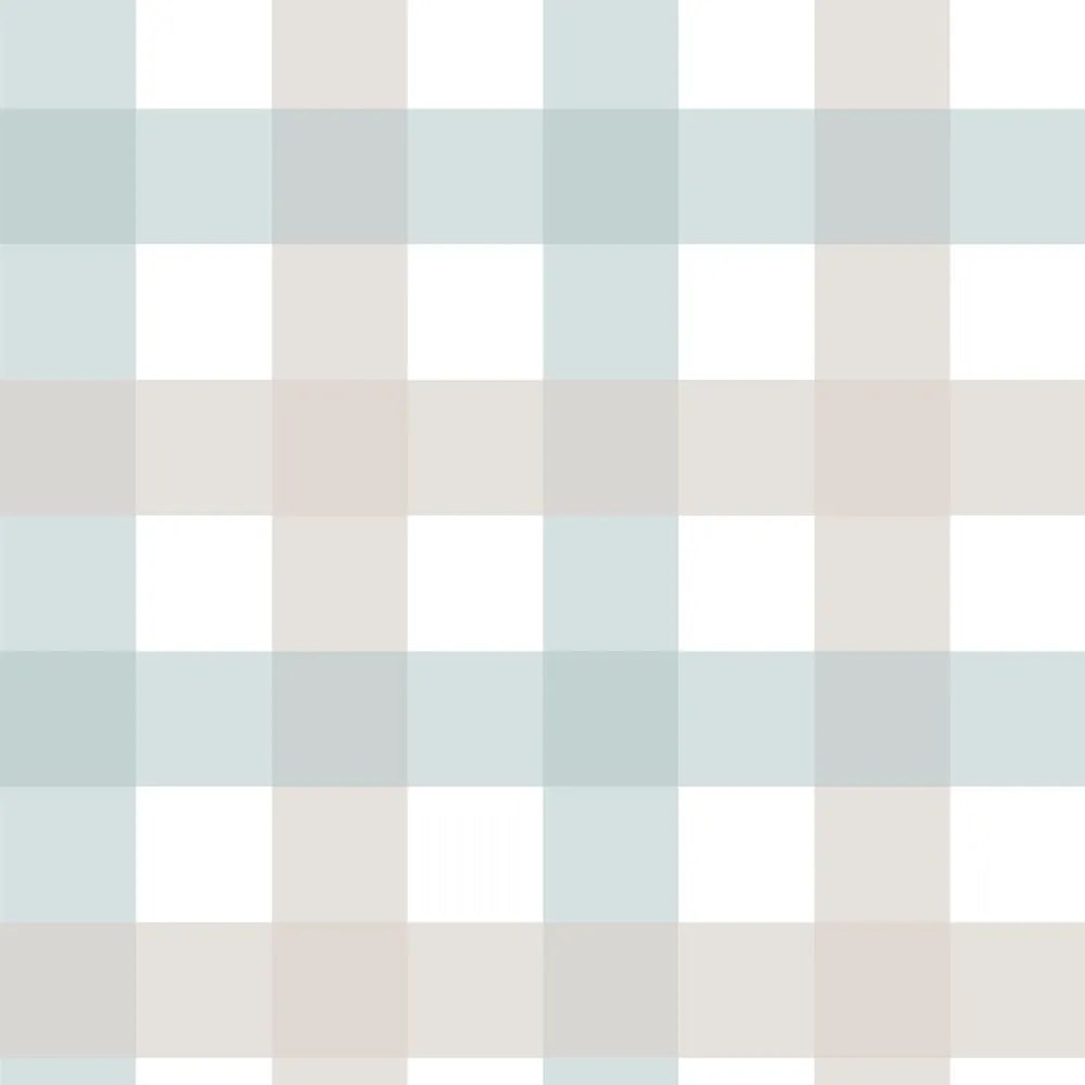 Tapeta kockovaná modrá stredná 280x100 cm