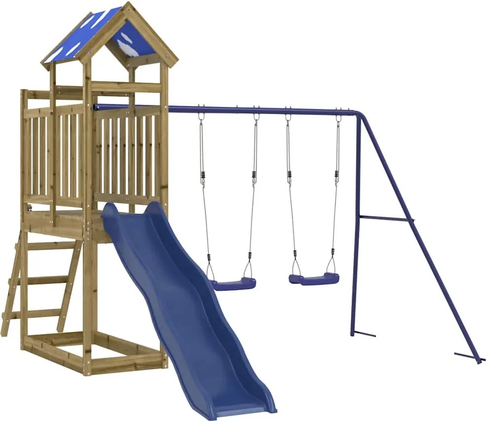 vidaXL Vonkajšia súprava na hranie impregnovaná borovica