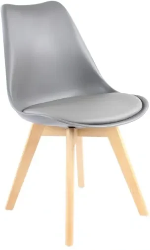 Bestent Jedálenské stoličky 4ks šedé škandinávsky štýl Basic